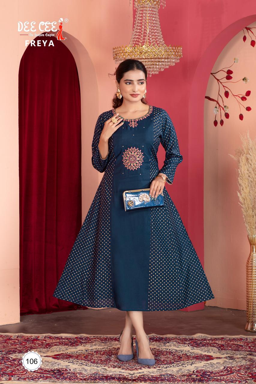 Deecee Freya Catalog indian kurtis party wear
