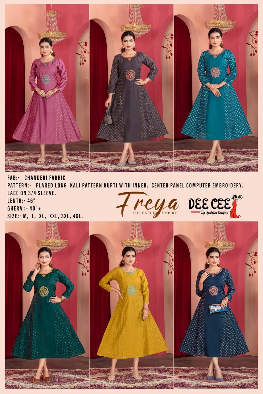 Deecee Freya Catalog indian kurtis party wear