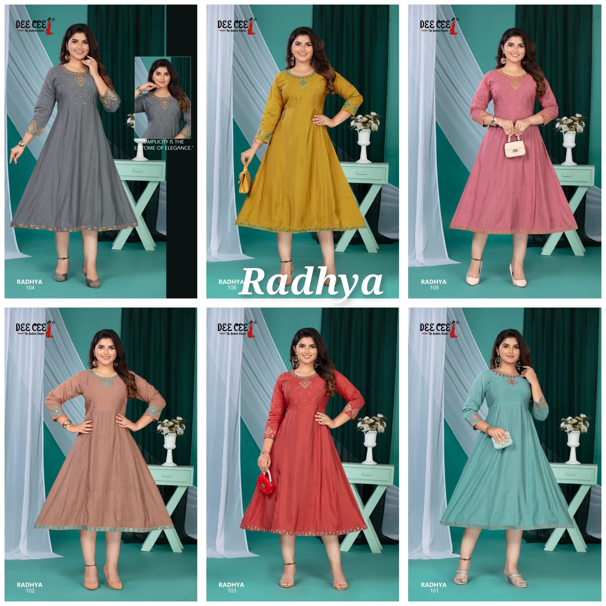 Deecee Radhya D 101 to 106 catalog buy kurtis wholesale online india