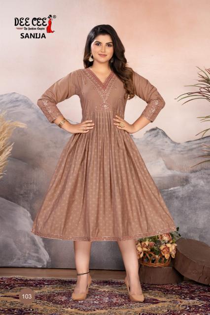 Deecee Sanija catalog long kurtis online india