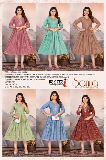 Deecee Sanija catalog long kurtis online india