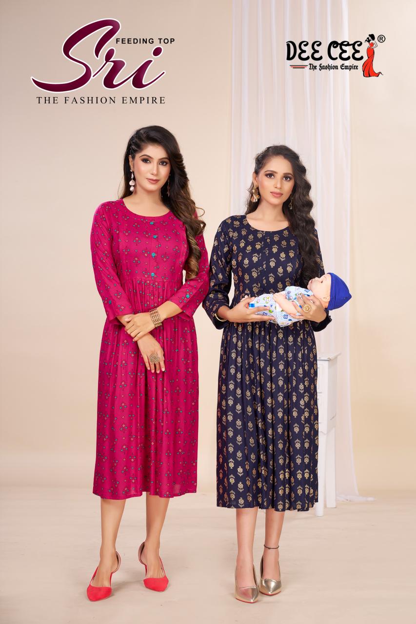 Deecee Sri catalog kurtis for feeding india