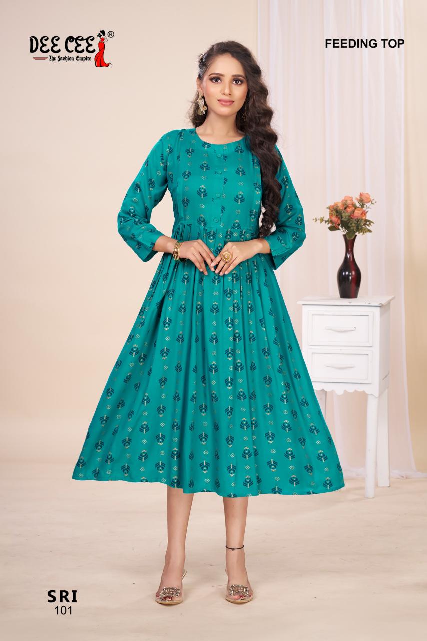 Deecee Sri catalog kurtis for feeding india