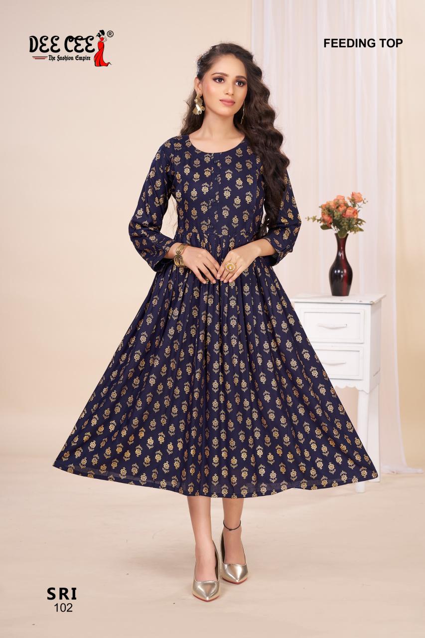 Deecee Sri catalog kurtis for feeding india