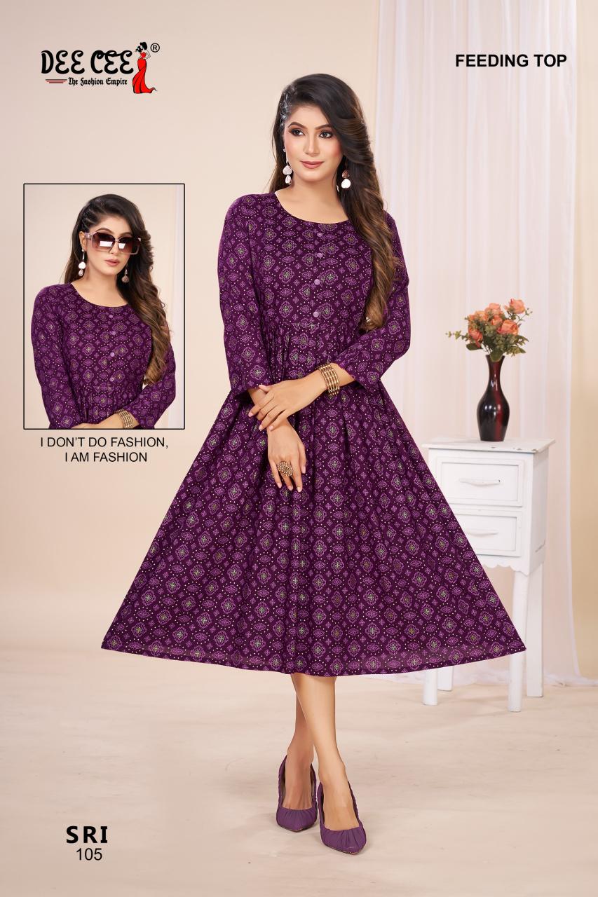 Deecee Sri catalog kurtis for feeding india