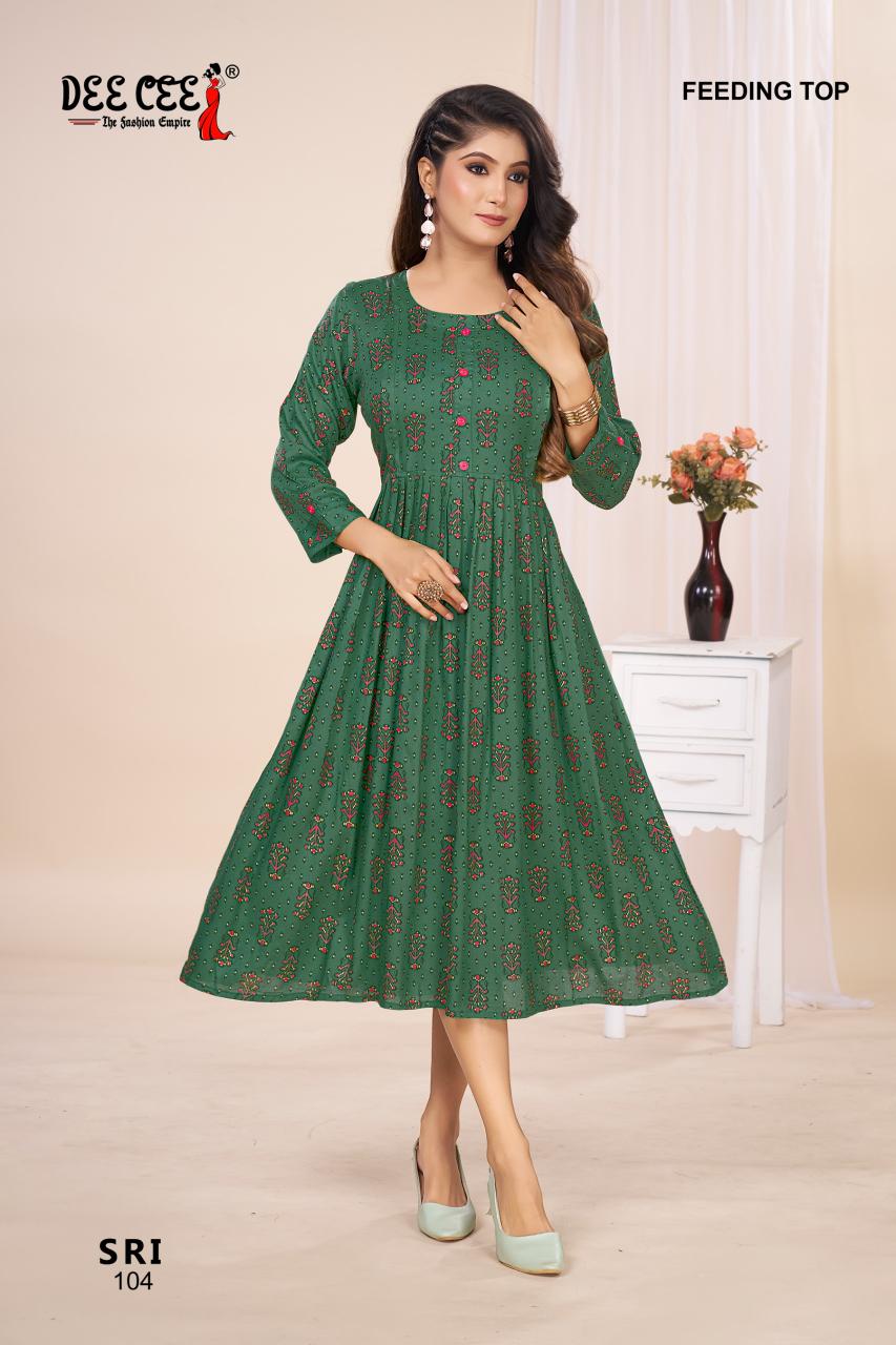 Deecee Sri catalog kurtis for feeding india