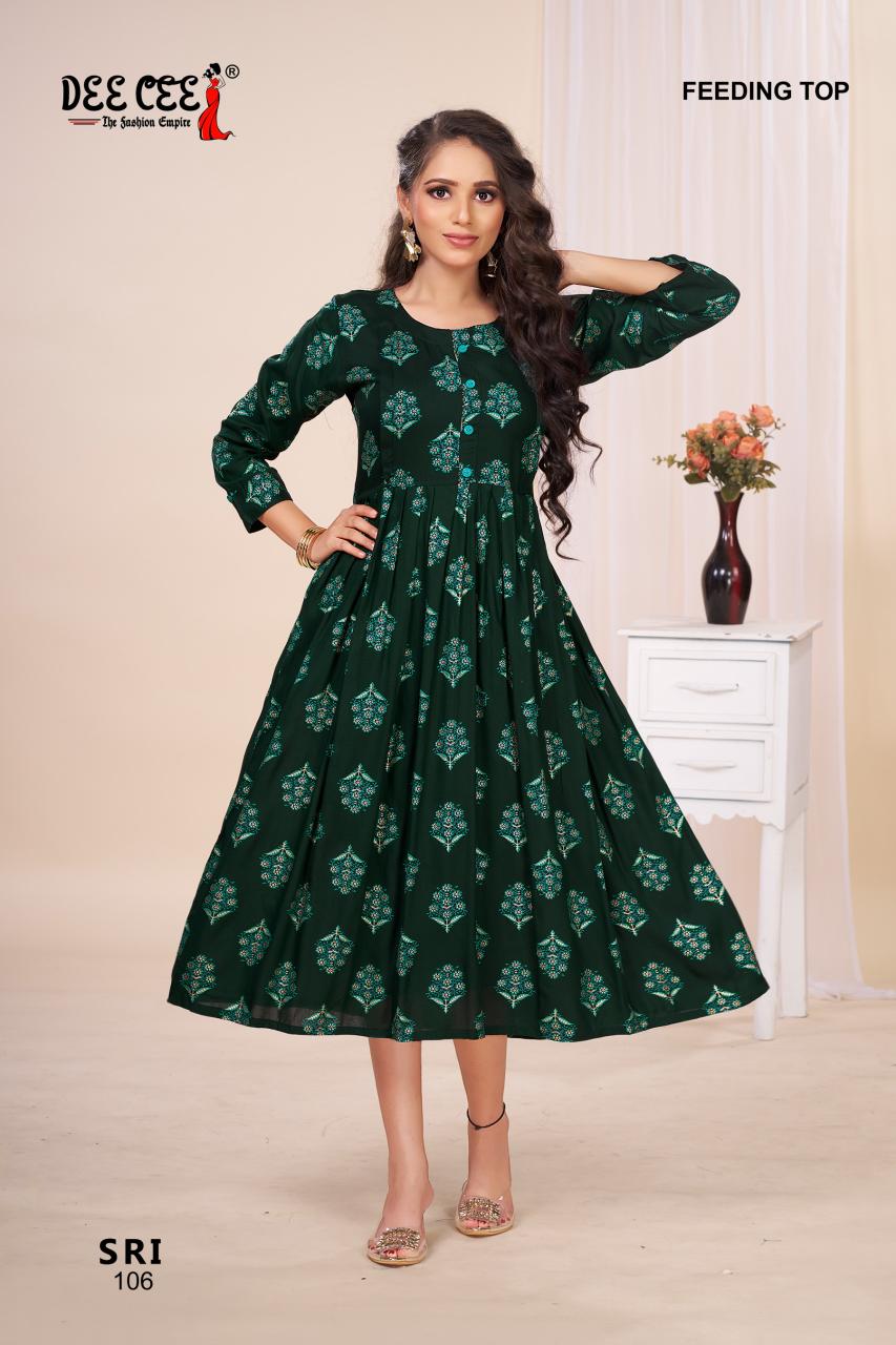 Deecee Sri catalog kurtis for feeding india