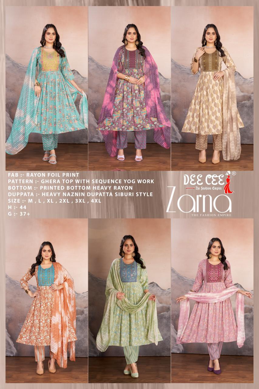 Deecee Zarna catalog designer kurtis ebay india