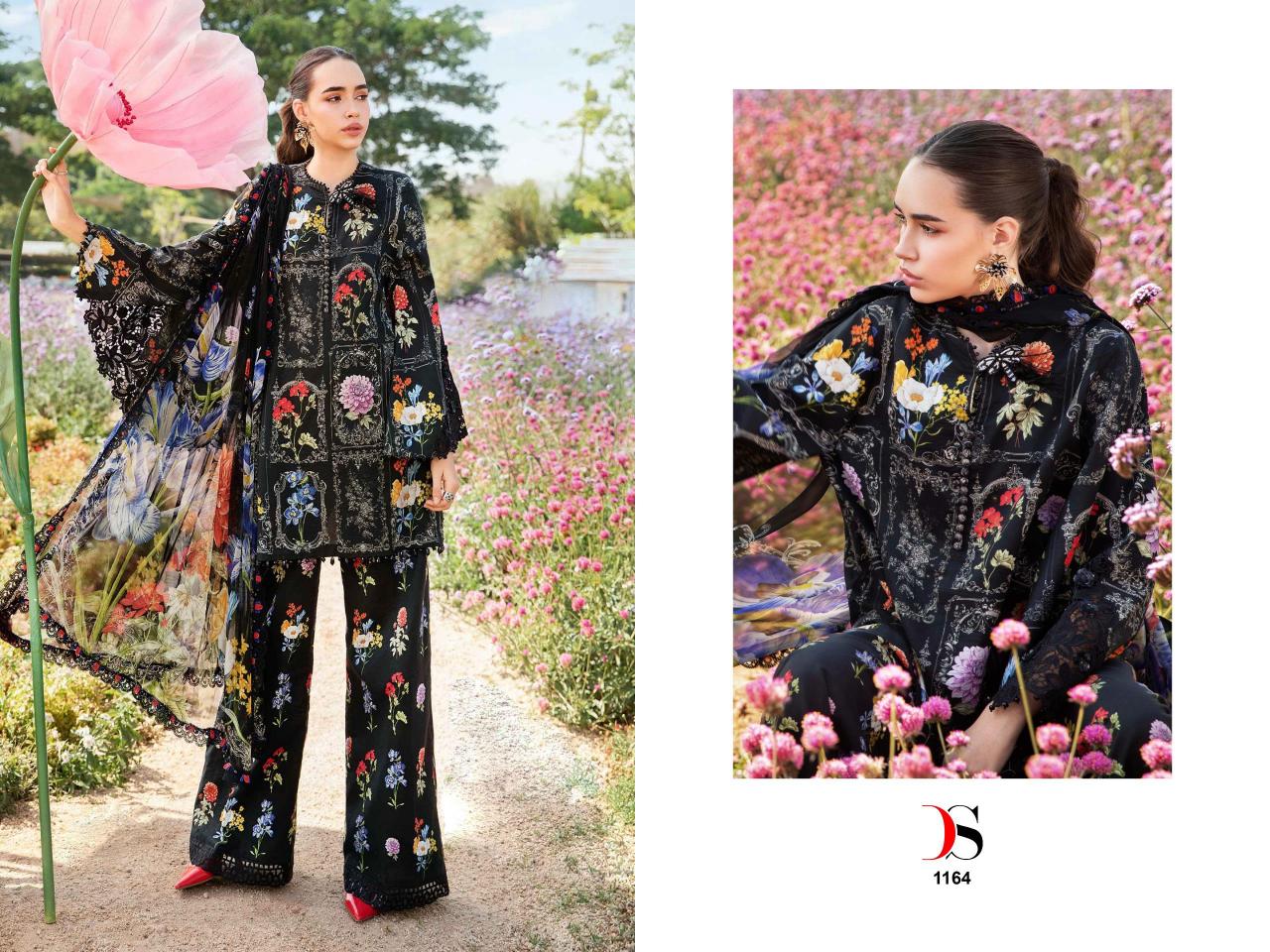 Deepsy Maria B Mprints 25 Catalog Chiffon Dupatta pakistani wholesale replica suits in delhi
