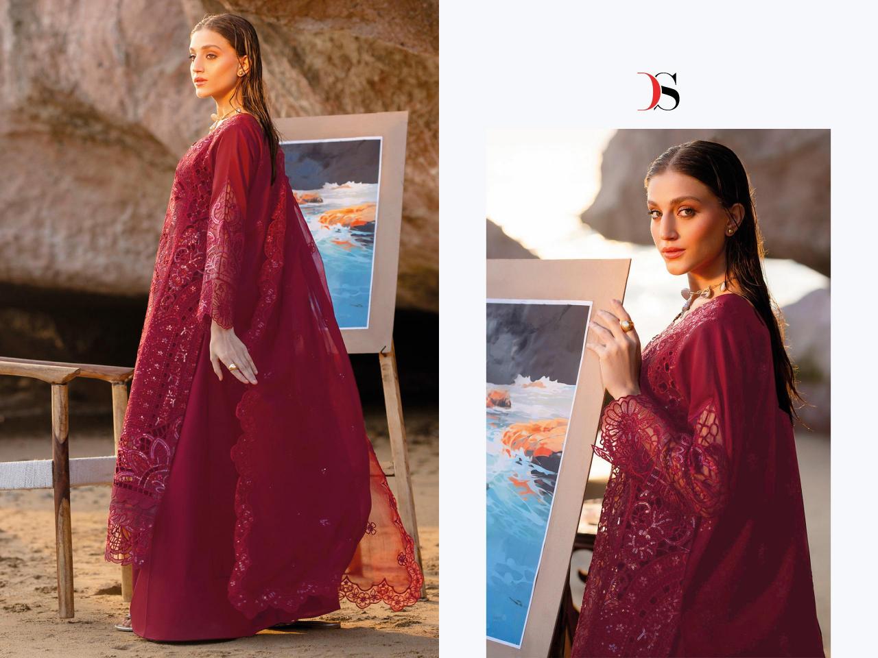 Deepsy Sirene Luxury Lawn 25 Vol 2 Catalog pakistani suit designs work