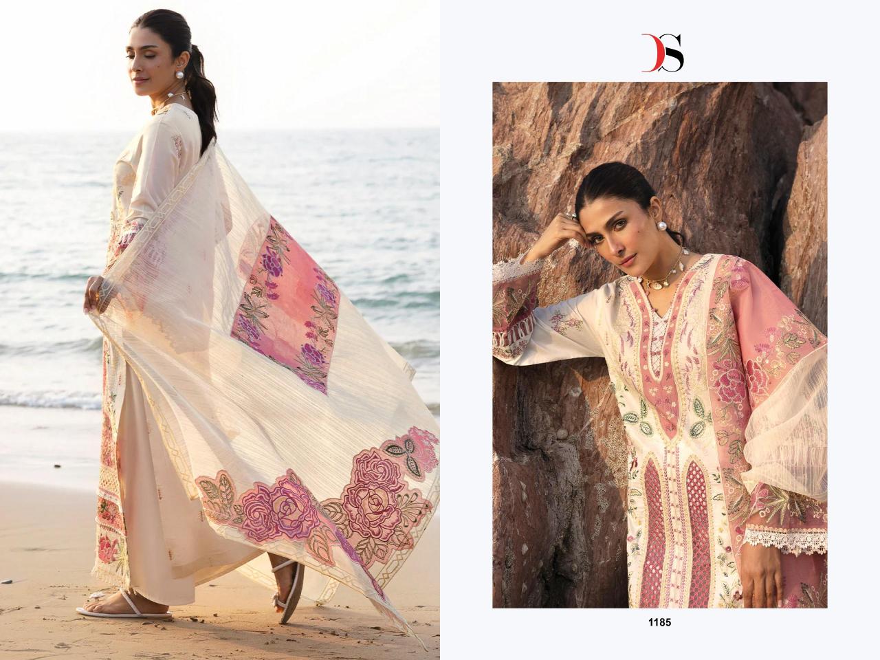 Deepsy Sirene Luxury Lawn 25 Vol 2 Catalog pakistani suit designs work