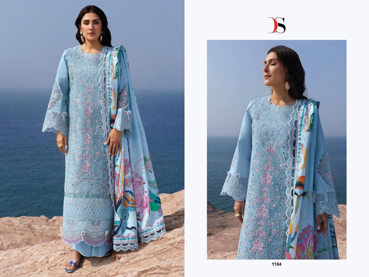 Deepsy Sirene Luxury Lawn 25 Vol 2 Catalog pakistani suit designs work