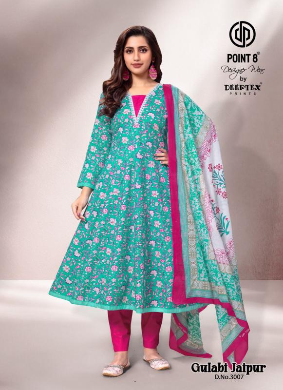Deeptex Gulabi Jaipur Vol-3 – Anarkali Kurti With Pant & Dupatta - Wholesale Catalog