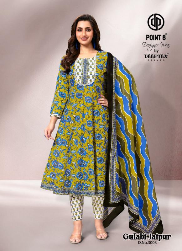 Deeptex Gulabi Jaipur Vol-3 – Anarkali Kurti With Pant & Dupatta - Wholesale Catalog