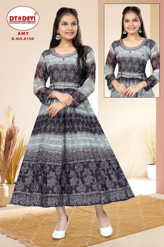 Dt Devi Amy 8196 catalog kids wear wholesale in pune