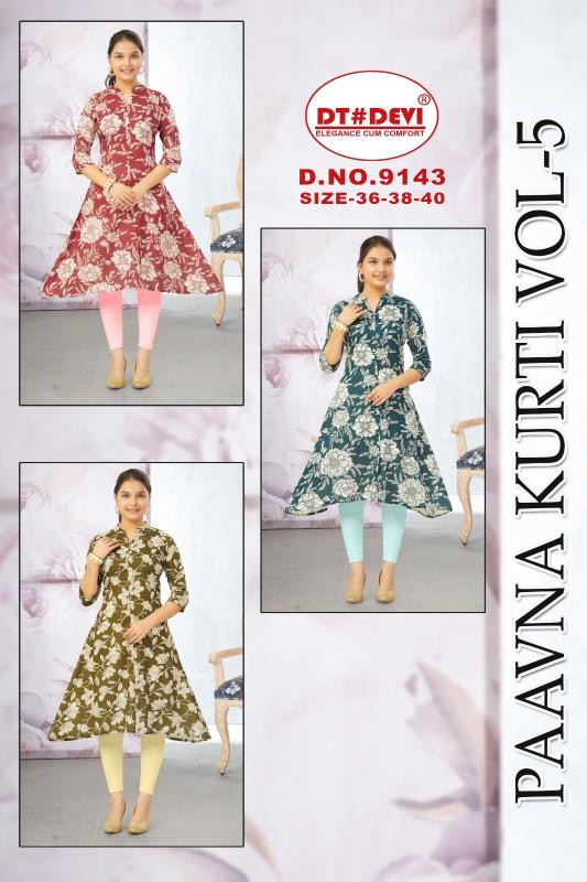 Dt Devi Paavna Vol 5 catalog kids wear wholesales