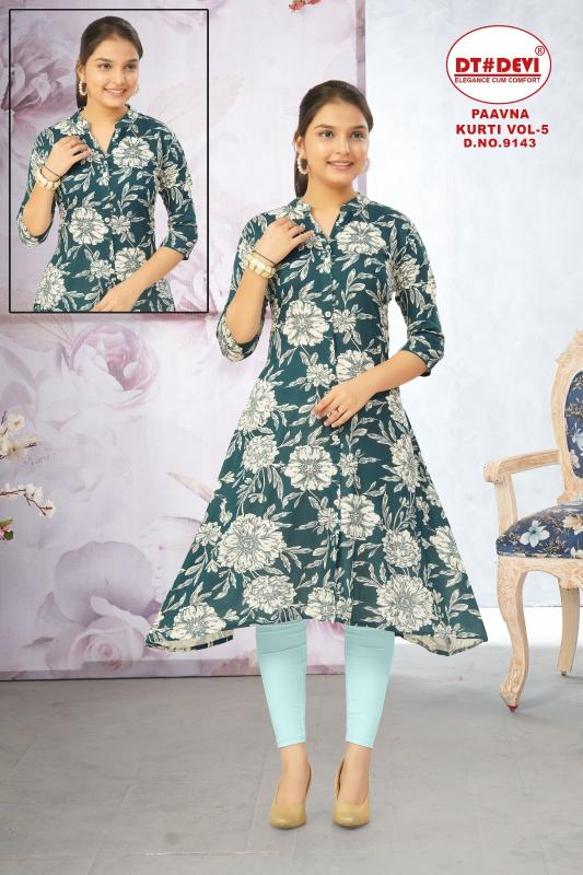 Dt Devi Paavna Vol 5 catalog kids wear wholesales