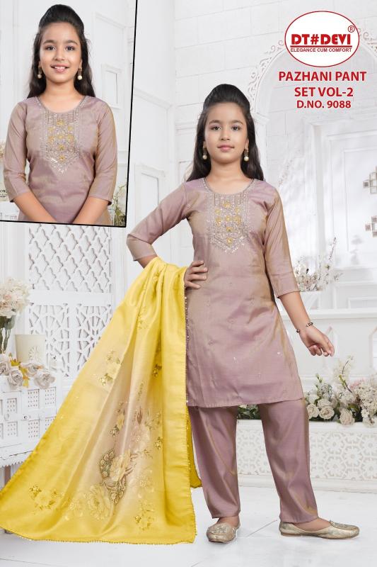 Dt Devi Pazhani pant set vol 2 9088 catalog kids wear wholesale near me