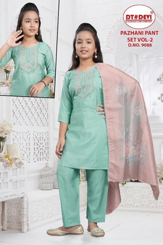 Dt Devi Pazhani pant set vol 2 9088 catalog kids wear wholesale near me