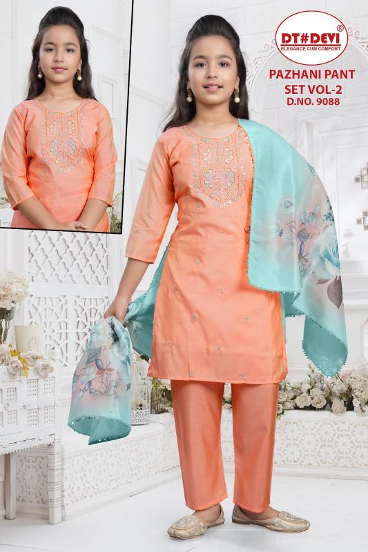Dt Devi Pazhani pant set vol 2 9088 catalog kids wear wholesale near me