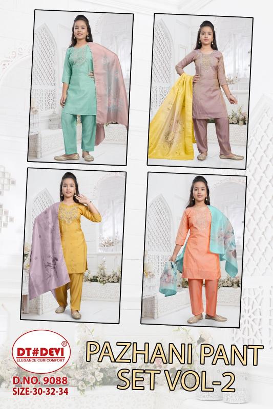 Dt Devi Pazhani pant set vol 2 9088 catalog kids wear wholesale near me