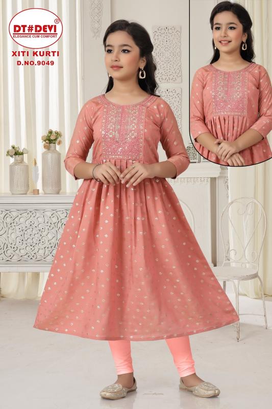 Dt Devi Xiti 9049 catalog wholesale kids western wear