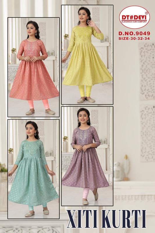 Dt Devi Xiti 9049 catalog wholesale kids western wear
