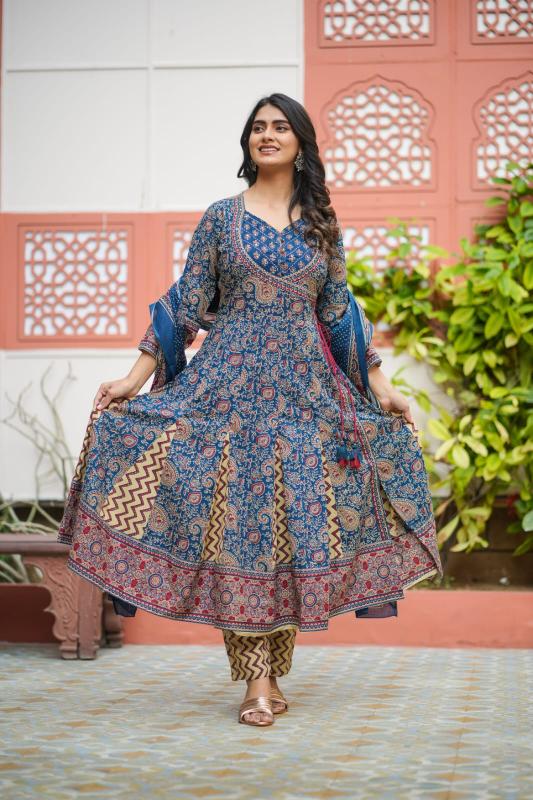 Felocity KT vol 7 catalog royal blue designer kurti online india