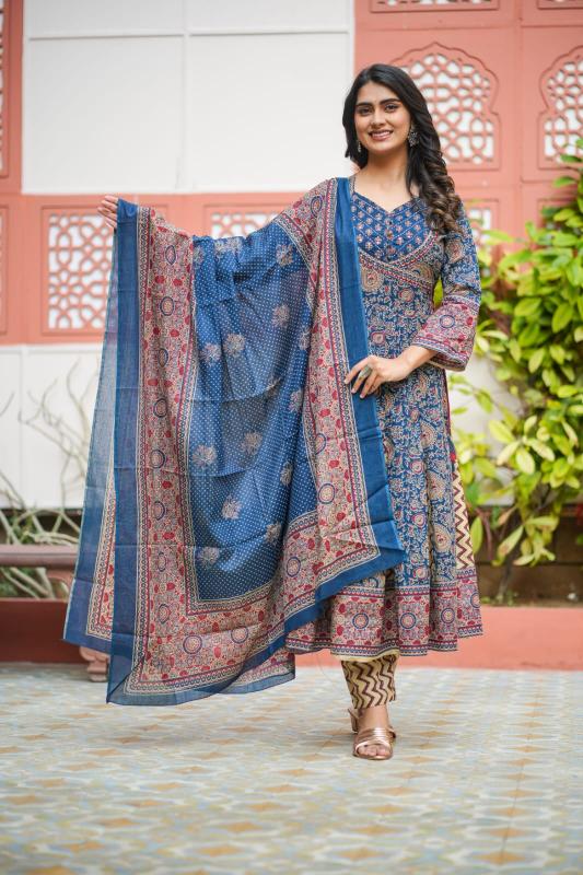 Felocity KT vol 7 catalog royal blue designer kurti online india