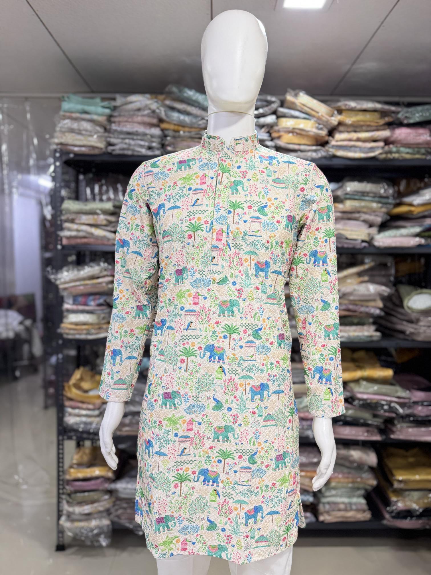Felocity Meraki catalog party wear mens kurtis online india