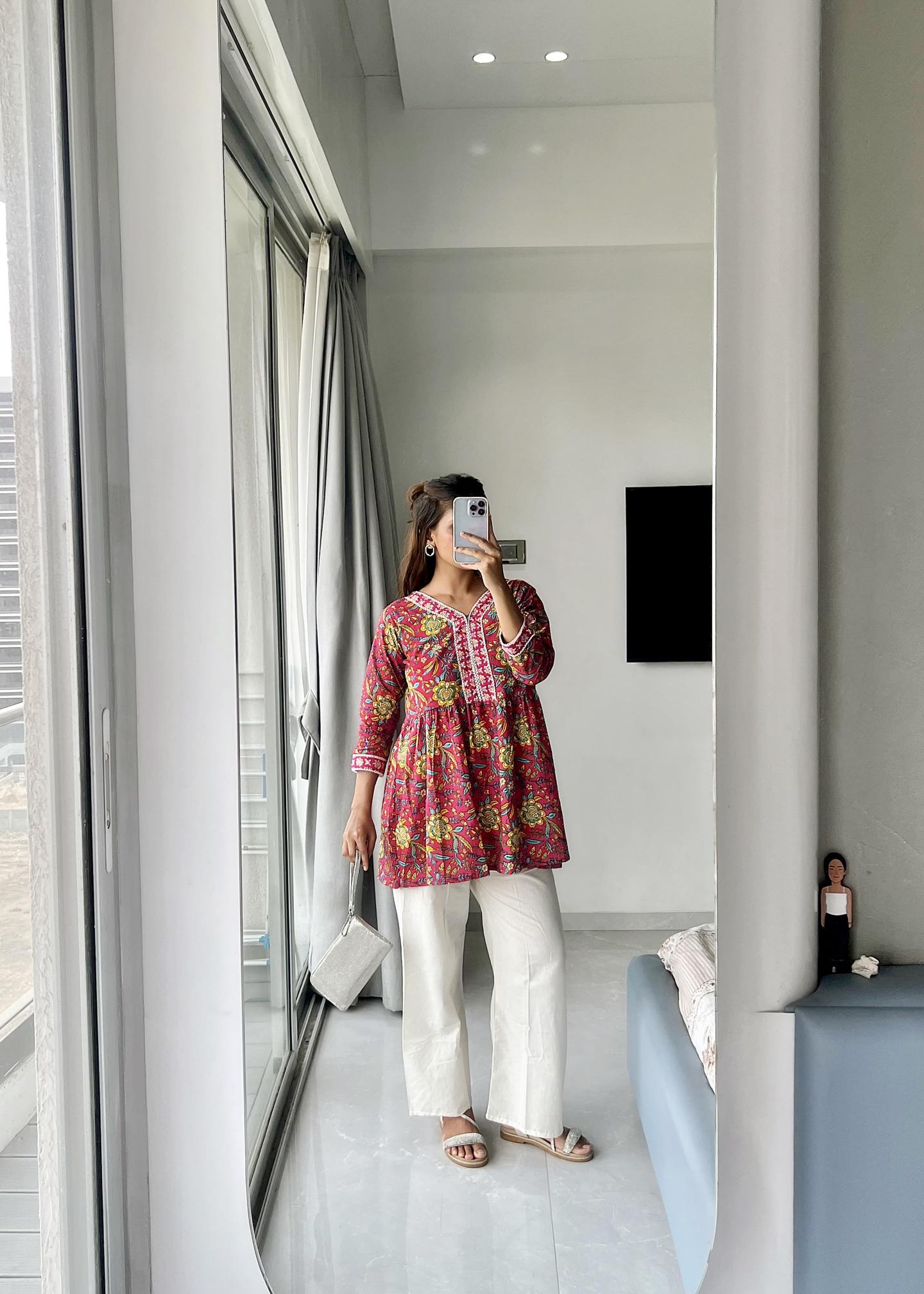 Felocity Premium Cotton vol 4 catalog jaipuri short kurtis wholesale