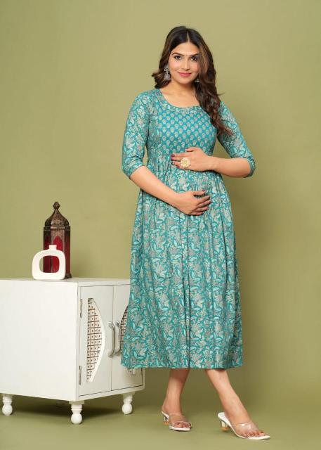Felocity pure cotton vol 13 catalog maternity anarkali kurtis online india