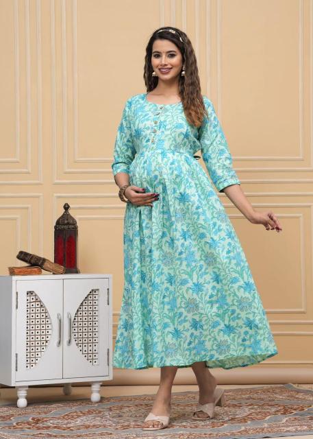 Felocity pure cotton vol 13 catalog maternity anarkali kurtis online india