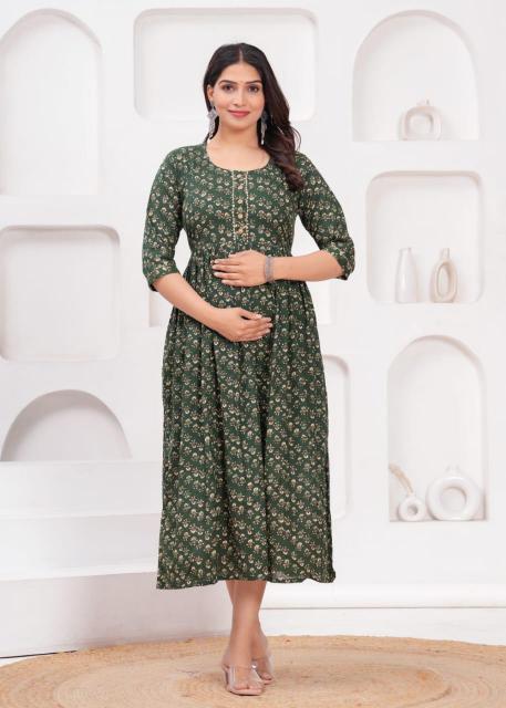 Felocity pure cotton vol 15 catalog maternity anarkali kurtis online india