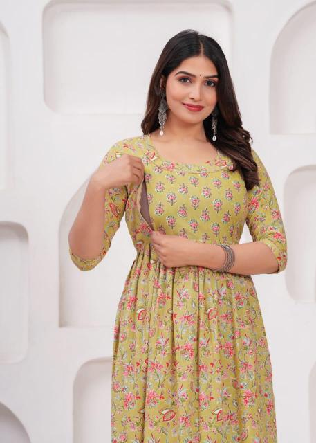 Felocity pure cotton vol 15 catalog maternity anarkali kurtis online india