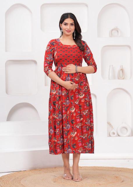 Felocity pure cotton vol 16 catalog maternity anarkali kurtis