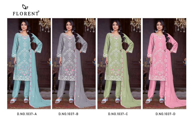 Florent 1037 ABCD Catalog wholesale market for pakistani suits in hyderabad