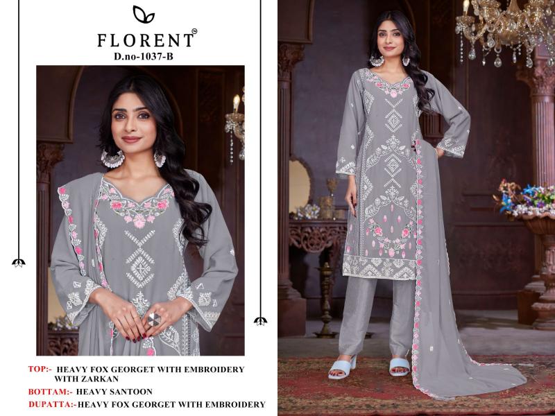 Florent 1037 ABCD Catalog wholesale market for pakistani suits in hyderabad