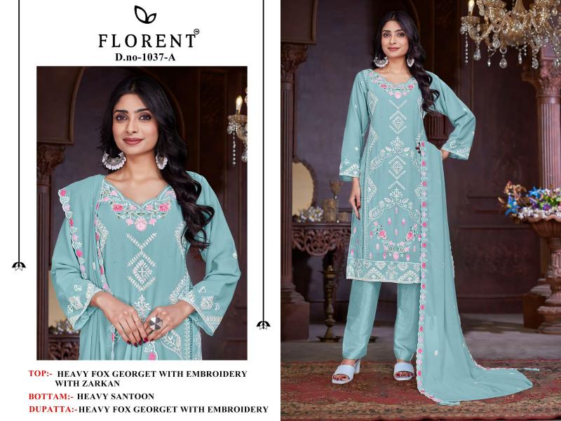 Florent 1037 ABCD Catalog wholesale market for pakistani suits in hyderabad