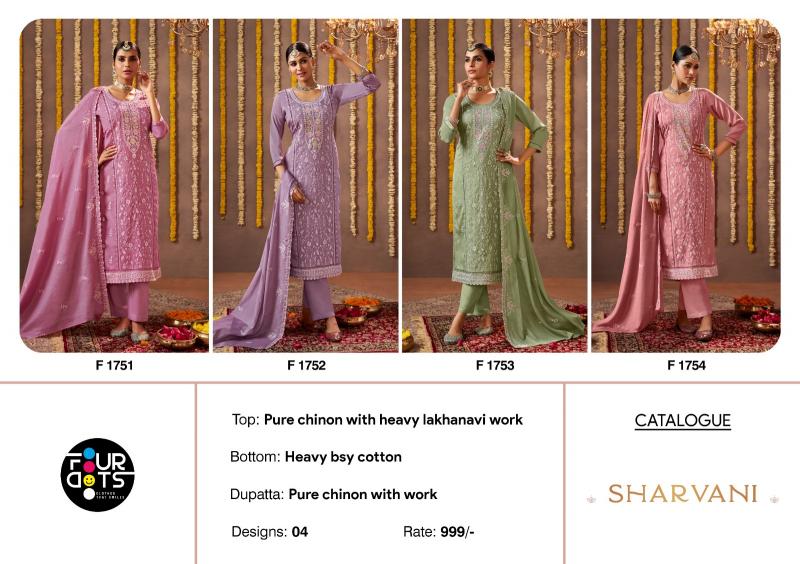 Fourdots Sharvani catalog wholesale dress material high quality