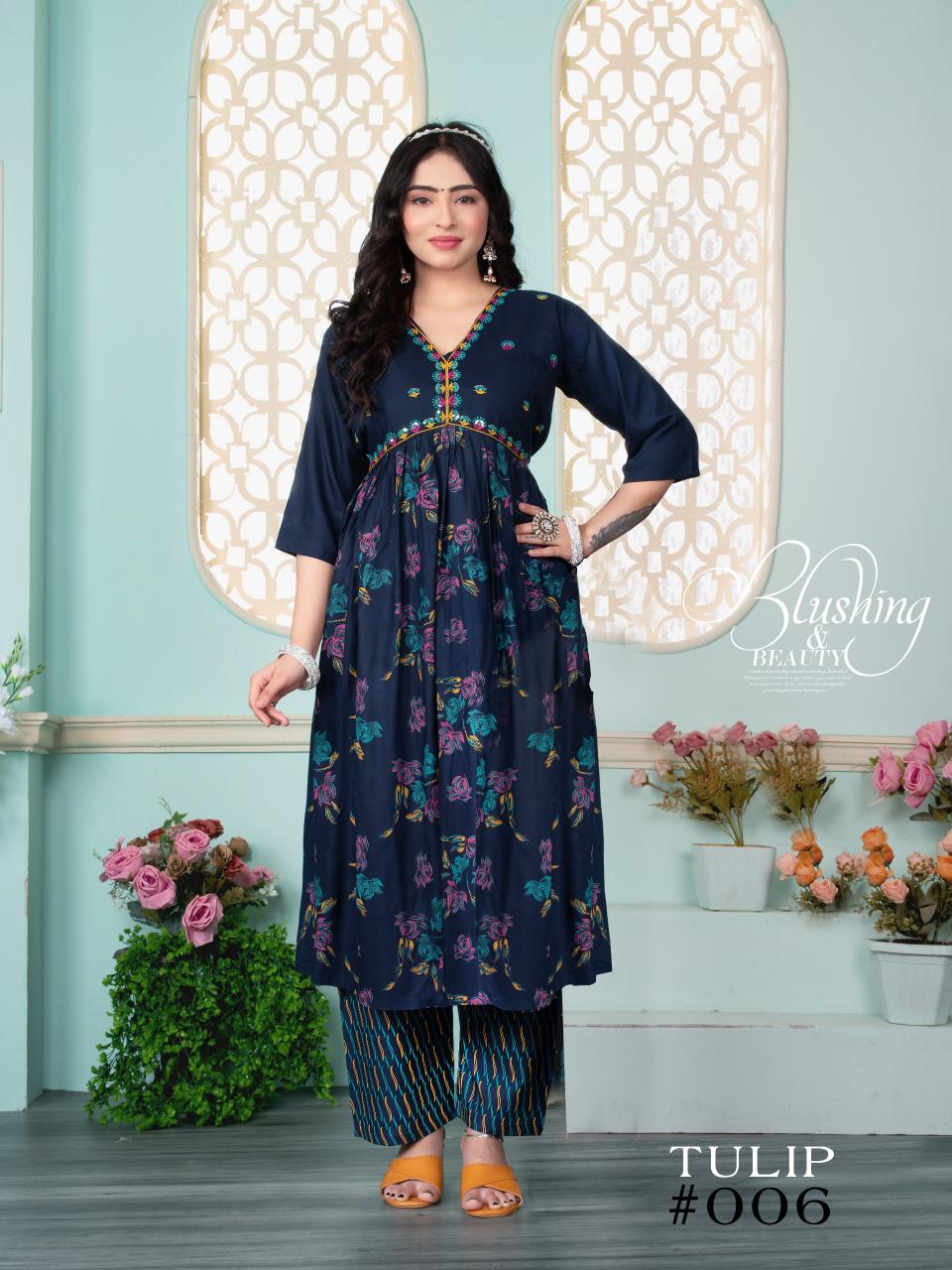 FT Tulip Catalog alia cut kurti india 
