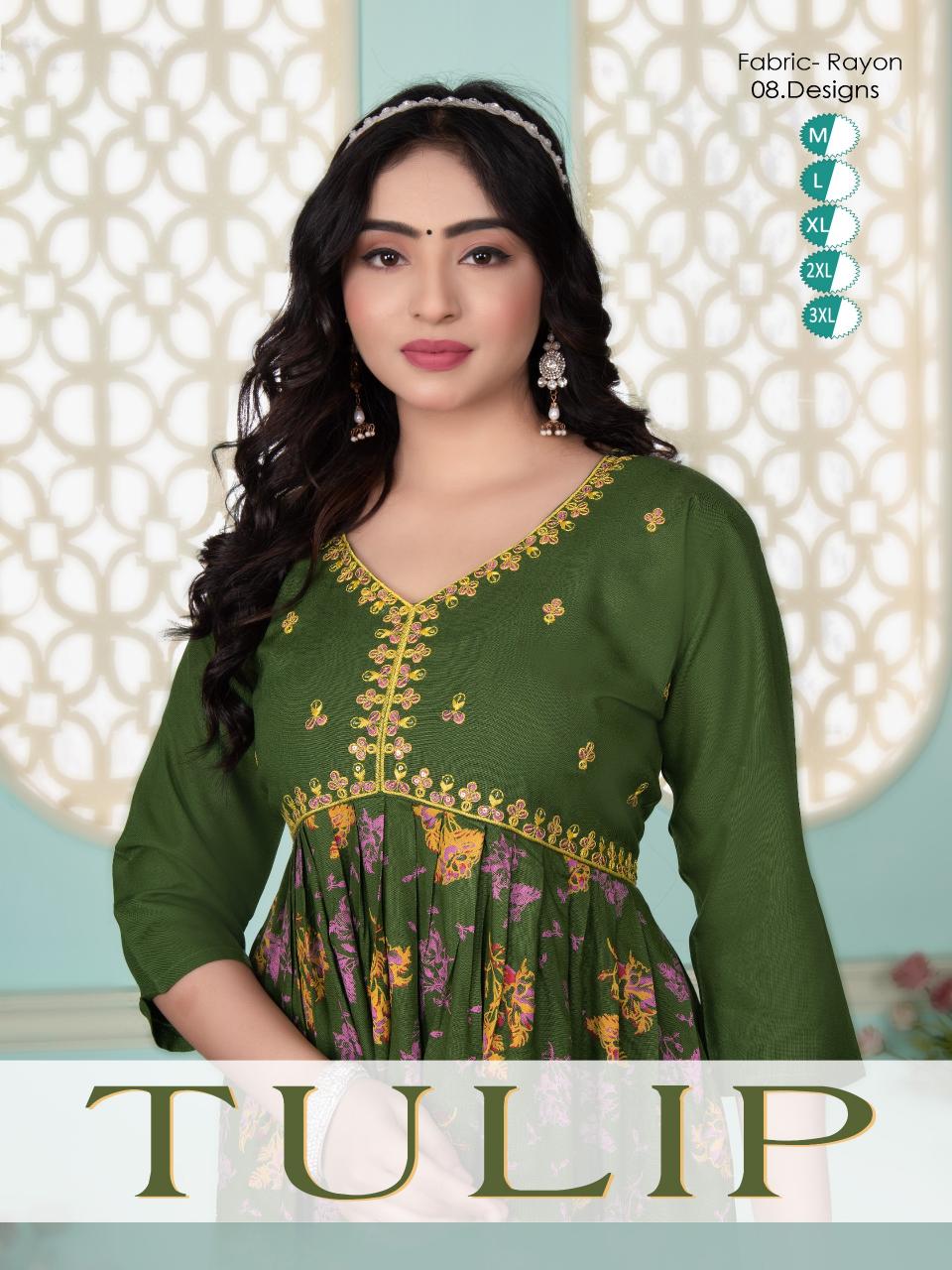 FT Tulip Catalog alia cut kurti india 