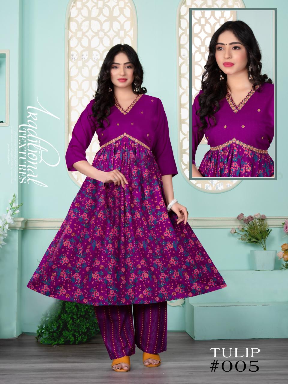FT Tulip Catalog alia cut kurti india 