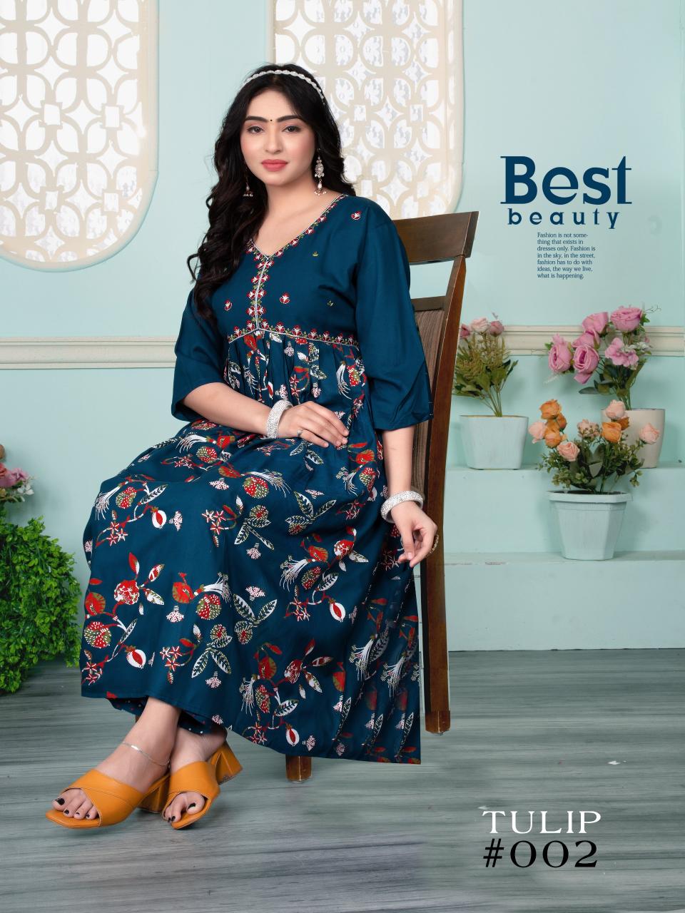 FT Tulip Catalog alia cut kurti india 