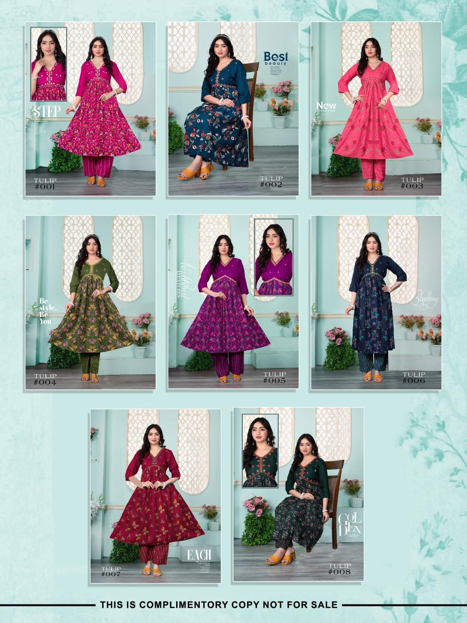FT Tulip Catalog alia cut kurti india 