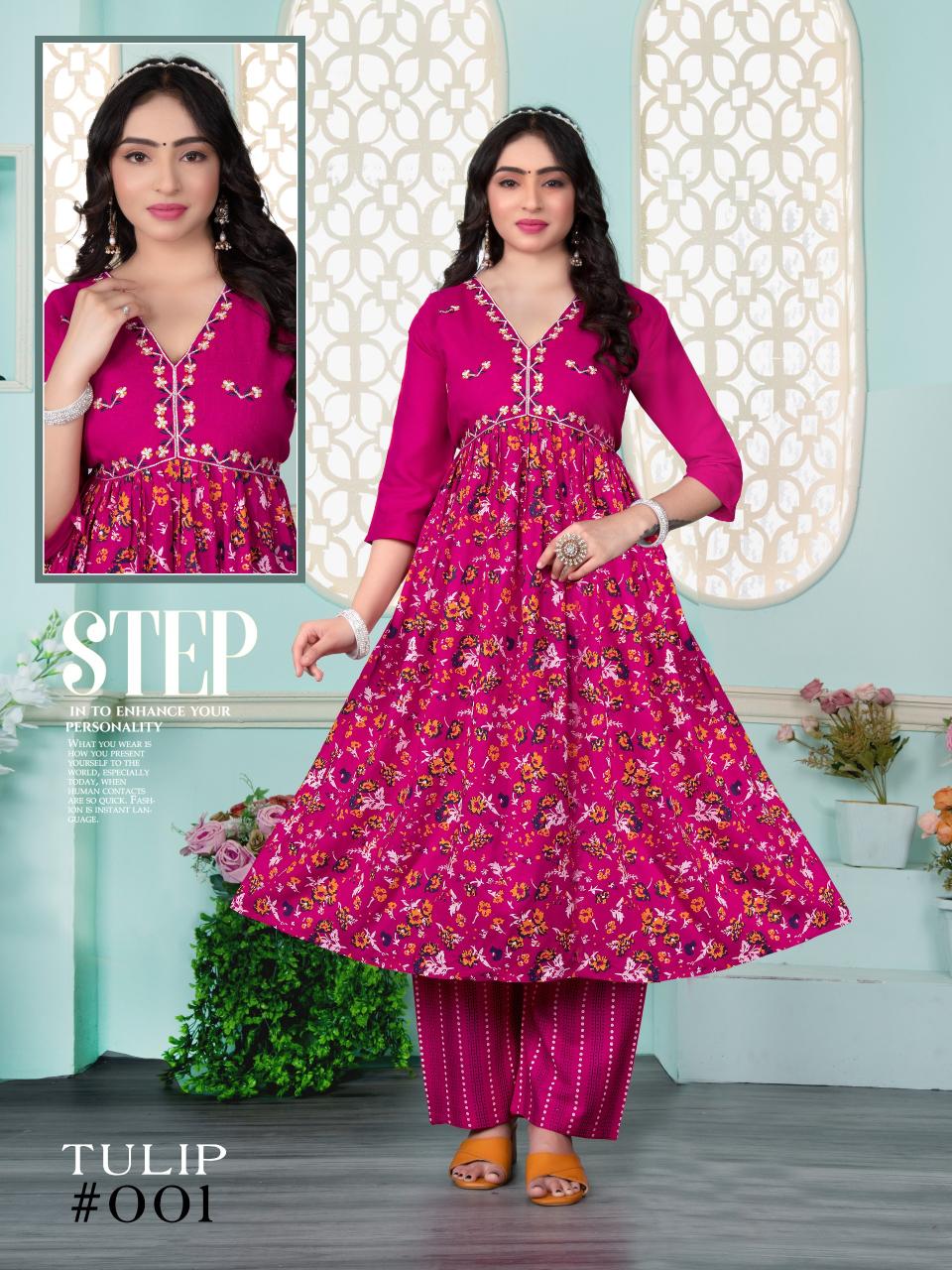 FT Tulip Catalog alia cut kurti india 
