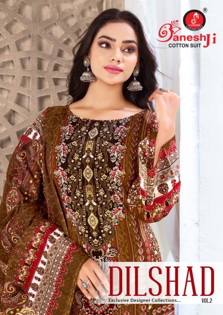 Ganeshji Dilshad Vol-02 – Karachi Dress Material - Wholesale Catalog