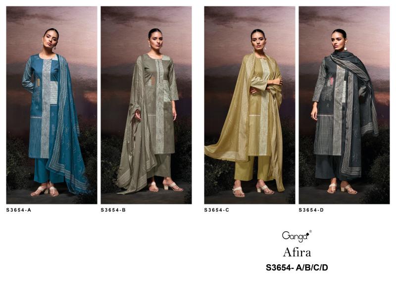 Ganga Afira 3654 catalog salwar kameez wholesale market in kolkata