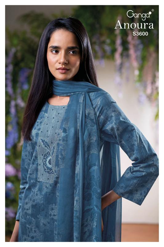 Ganga Anoura 3600 catalog salwar kameez catalogue wholesale surat