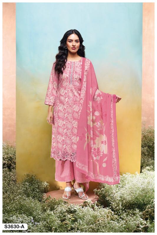 Ganga Anvee 3630 catalog salwar kameez designs catalogue surat